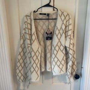 NWT Fuzzy Cardigan